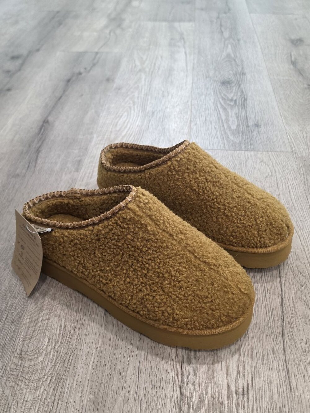 Bearpaw NWOB Womens Teddy Fleece snuggle martis Slip-On shoes mule boots Sz 10